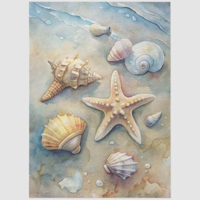 A Coastal Series Design 49 Tissue Paper (Front)