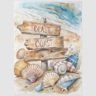 A Coastal Series Design 82 Tissue Paper