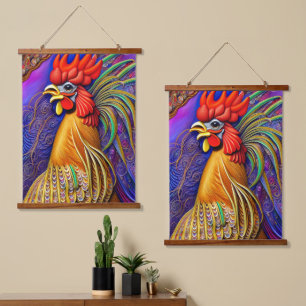 A Cock-a-Doodle-Doo Day Hanging Tapestry