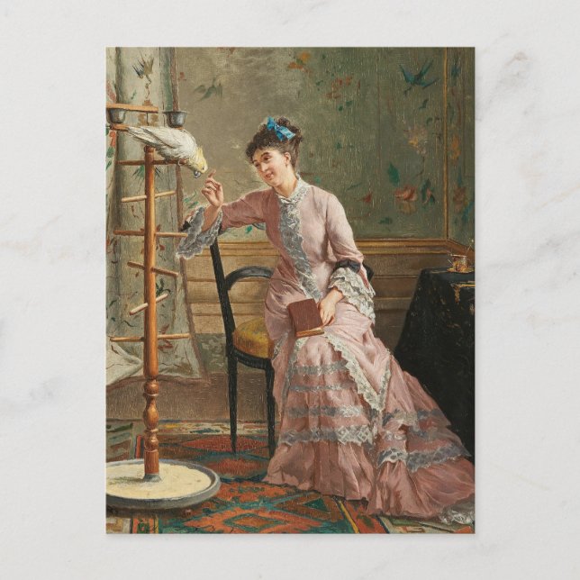 A Cockatoo | Gustave Léonard de Jonghe Postcard (Front)