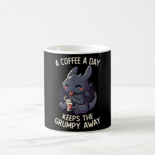 A Coffee a Day Keeps The Grumpy Away Funny Cute Mug