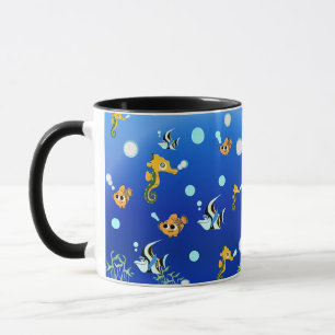 A coffee glass at sea. mug