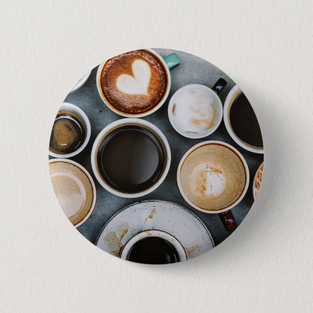 A Coffee Lovers Dream of Caffeine 2 Inch Round Button (Front)