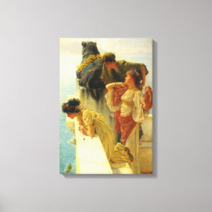 A Coign Of Vantage by Alma Tadema, Vintage Art Canvas Print