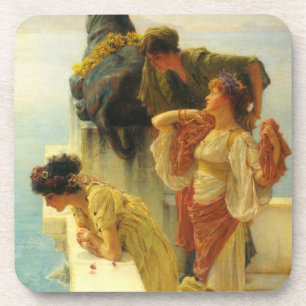 A Coign Of Vantage by Sir Lawrence Alma-Tadema Coaster