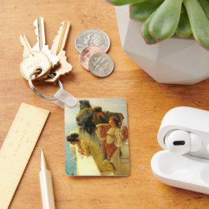 A Coign Of Vantage by Sir Lawrence Alma-Tadema Keychain