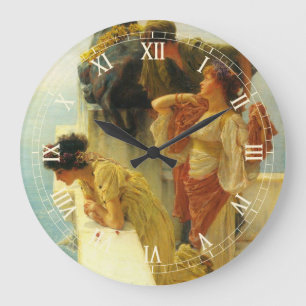 A Coign Of Vantage by Sir Lawrence Alma-Tadema Large Clock