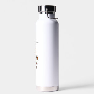 A Cold Giraffe With A Cup Of Coffee Water Bottle