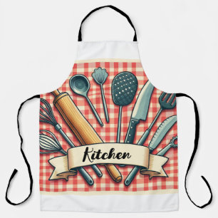 A collection of Kitchen Utensils Apron