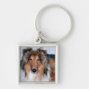 A Collie Keychain
