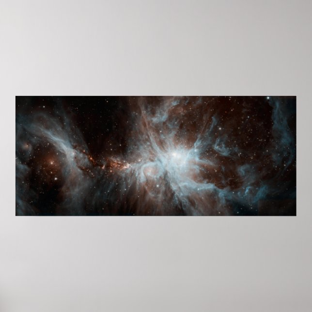 A colony of hot young stars in the Orion Nebula Poster (Front)
