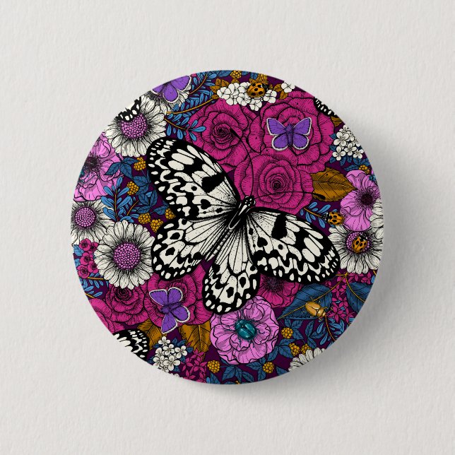 A colorful garden II 2 Inch Round Button (Front)