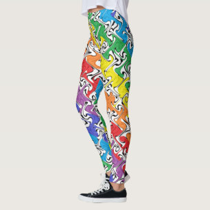 A Colourful Abstract Leggings