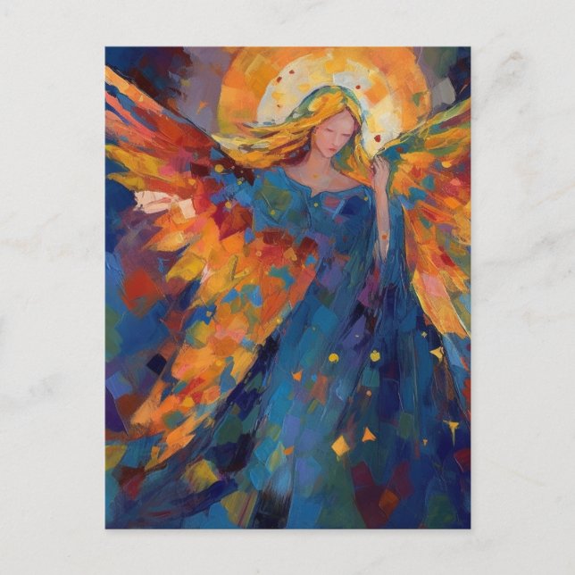 A Colourful Angel Postcard (Front)