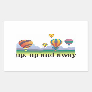 A colourful balloon flying gift - hot Air Balloons Sticker