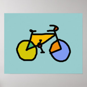 a colourful bicycle poster