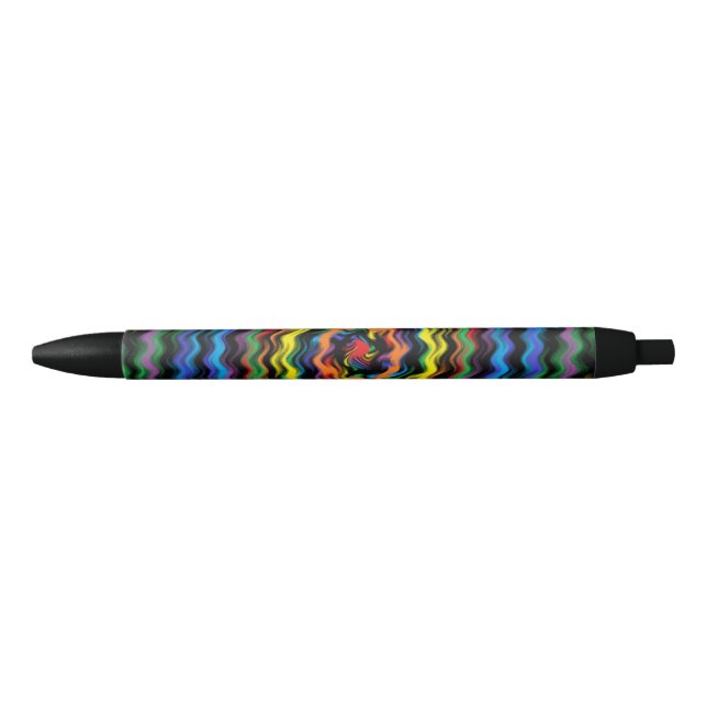 A Colourful Detonation Black Ink Pen (Front)