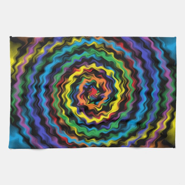 A Colourful Detonation Kitchen Towel (Horizontal)