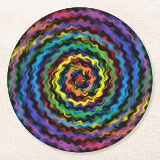 A Colourful Detonation Round Paper Coaster