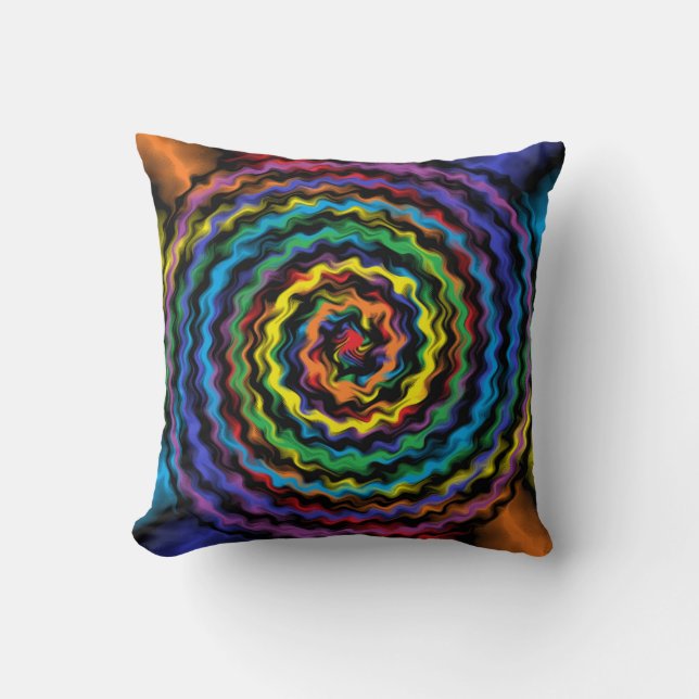 A Colourful Detonation Throw Pillow (Front)