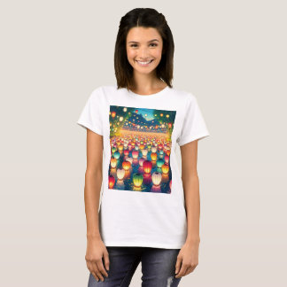 a colourful display of paper lanterns with the wor T-Shirt