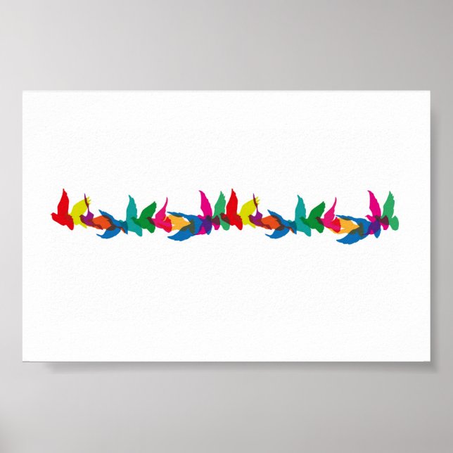 A colourful flight of fancy poster (Front)