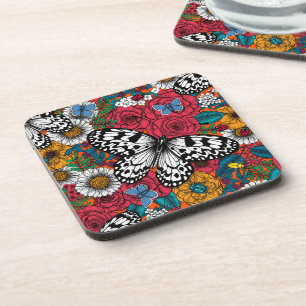 A colourful garden coaster