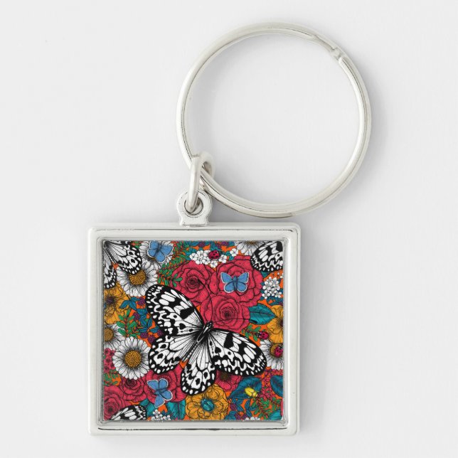 A colourful garden keychain (Front)