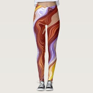 A colourful groovy pattern "Ratti_Creative_Arts Leggings