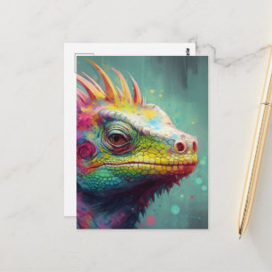 A Colourful Lizard Postcard