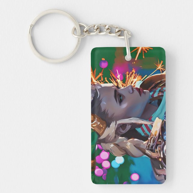 A Colourful One Keychain (Front)