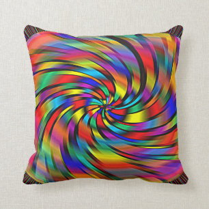 A Colourful Pinwheel Pillow