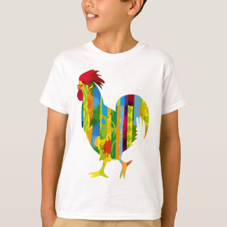 A colourful rooster T-Shirt