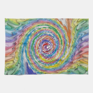 A Colourful Splatter Kitchen Towel