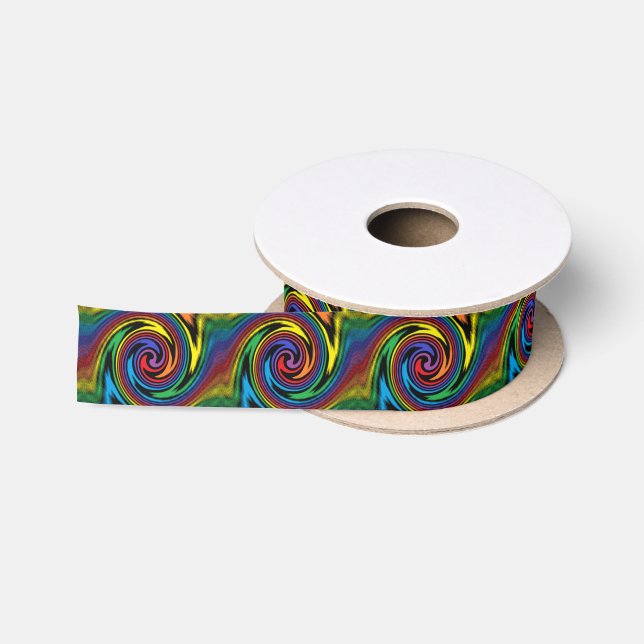 A Colourful Turbulence Satin Ribbon (Spool)
