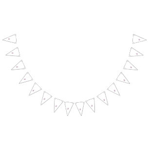 A colourful wall sticker featuring an intricate ge bunting flags