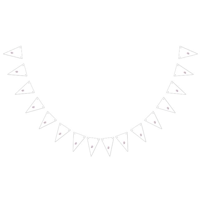 A colourful wall sticker featuring an intricate ge bunting flags (All)