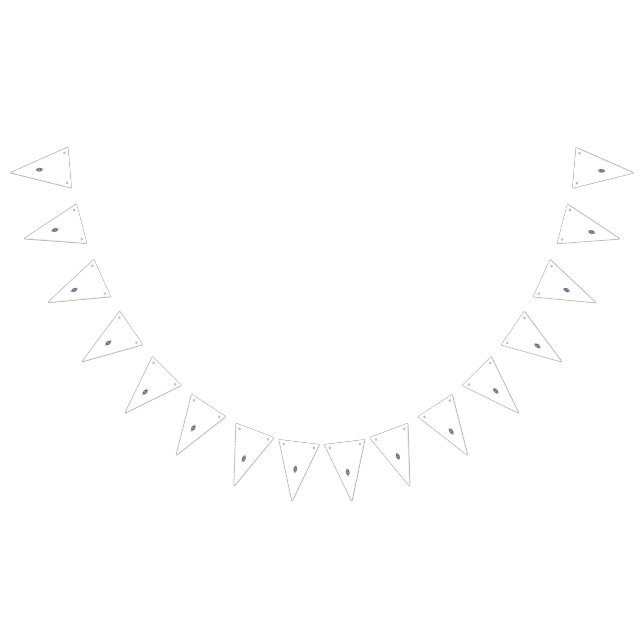 A colourful wall sticker featuring an intricate pa bunting flags (All)