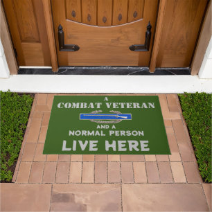 A COMBAT VETERAN DOORMAT