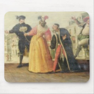 A Commedia Dell'Arte Troupe Before a Renaissance T Mouse Pad