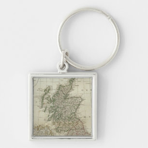 A complete map of the British Isles Keychain