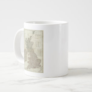 A complete map of the British Isles Large Coffee Mug