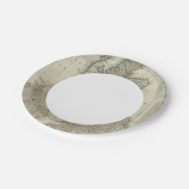 A complete map of the British Isles Paper Plate (Angled)