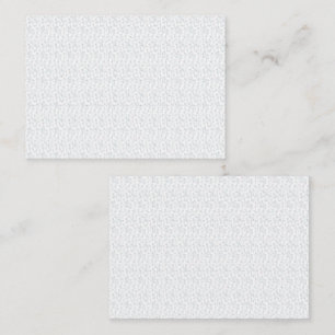 A completely white, featureless surface fills the  appointment card