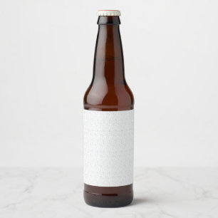 A completely white, featureless surface fills the  beer bottle label