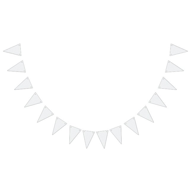 A completely white, featureless surface fills the  bunting flags (All)