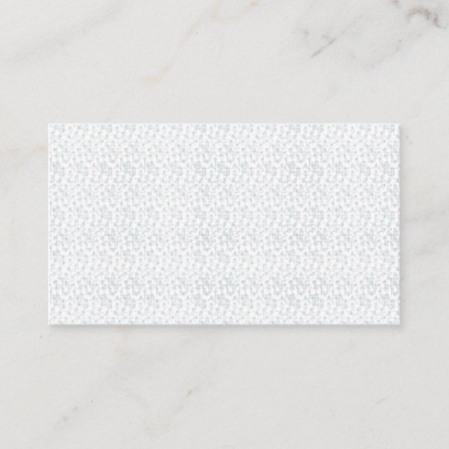 A completely white, featureless surface fills the  business card (Front)