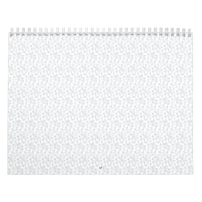 A completely white, featureless surface fills the  calendar (Cover)