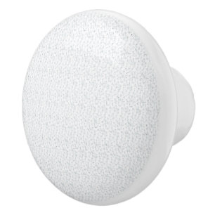 A completely white, featureless surface fills the  ceramic knob