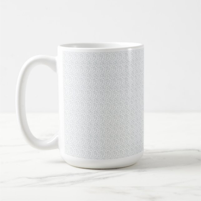 A completely white, featureless surface fills the  coffee mug (Left)